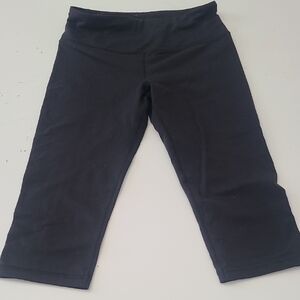 Victoria's Secret Women Legging S Black Capri Athletic Stretch Workout Pants